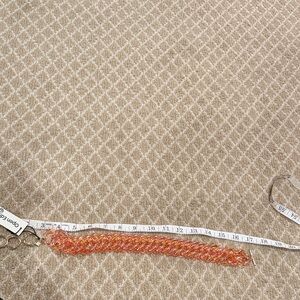 Vibrant Orange Chain Necklace